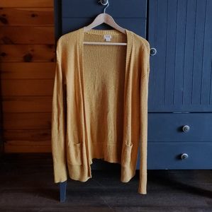 Mossimo mustard yellow cardigan
